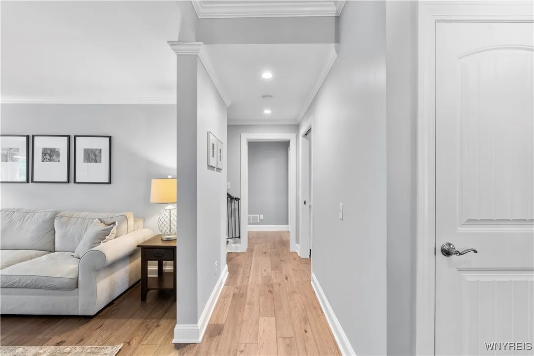 Entry to 1st floor primary suite and laundry room