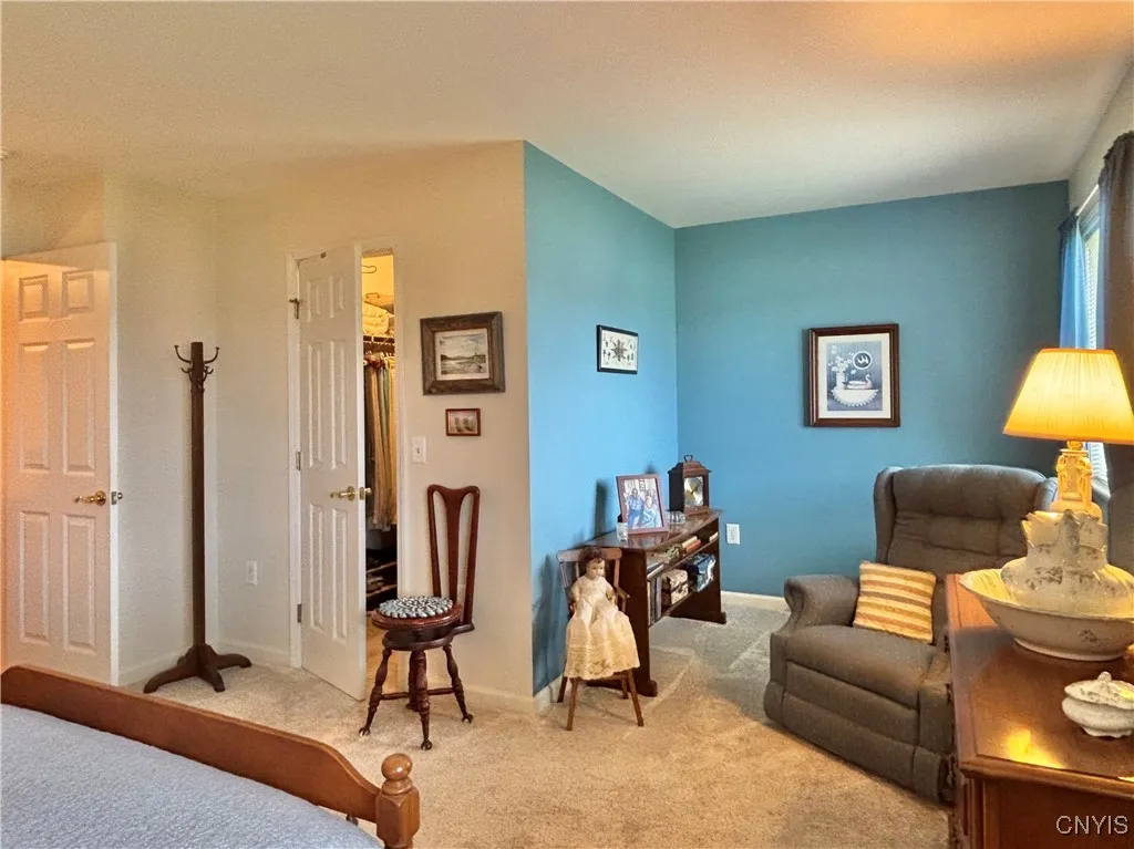 Primary bedroom.  Notice the sitting area.
