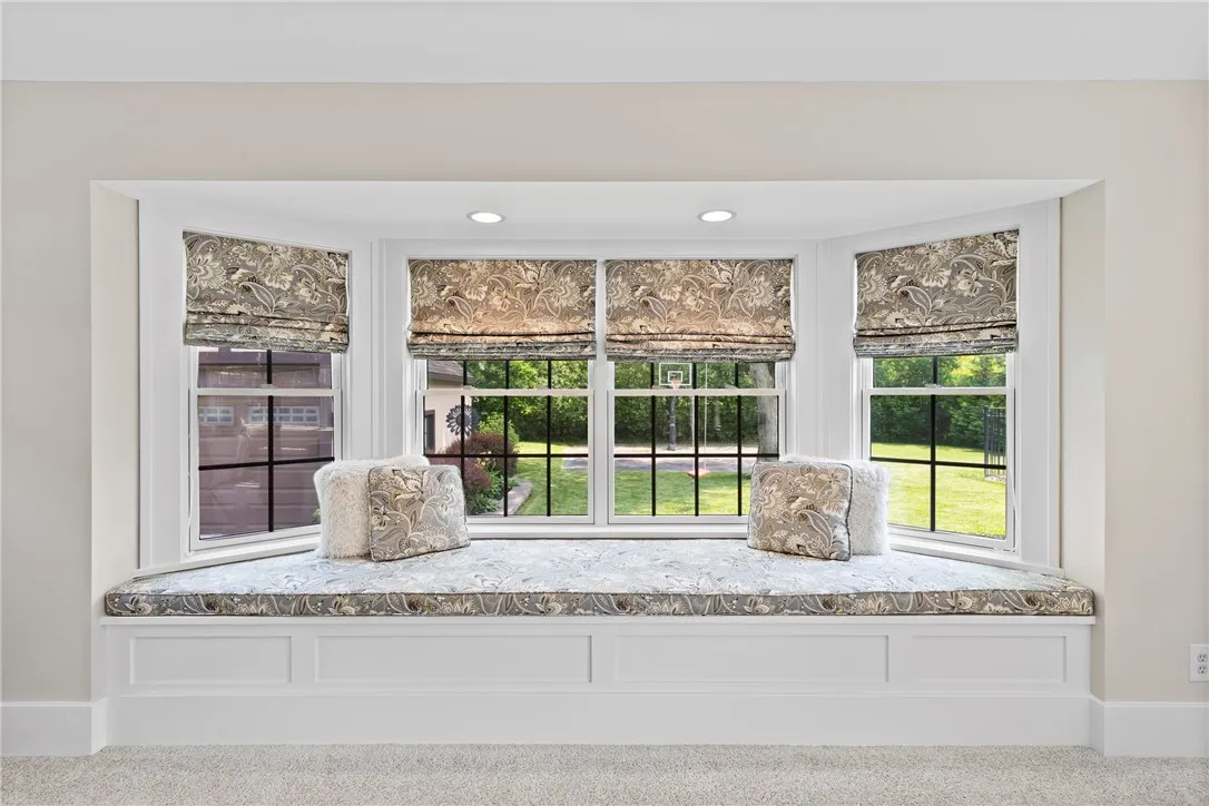 Cozy up on this bench seat.