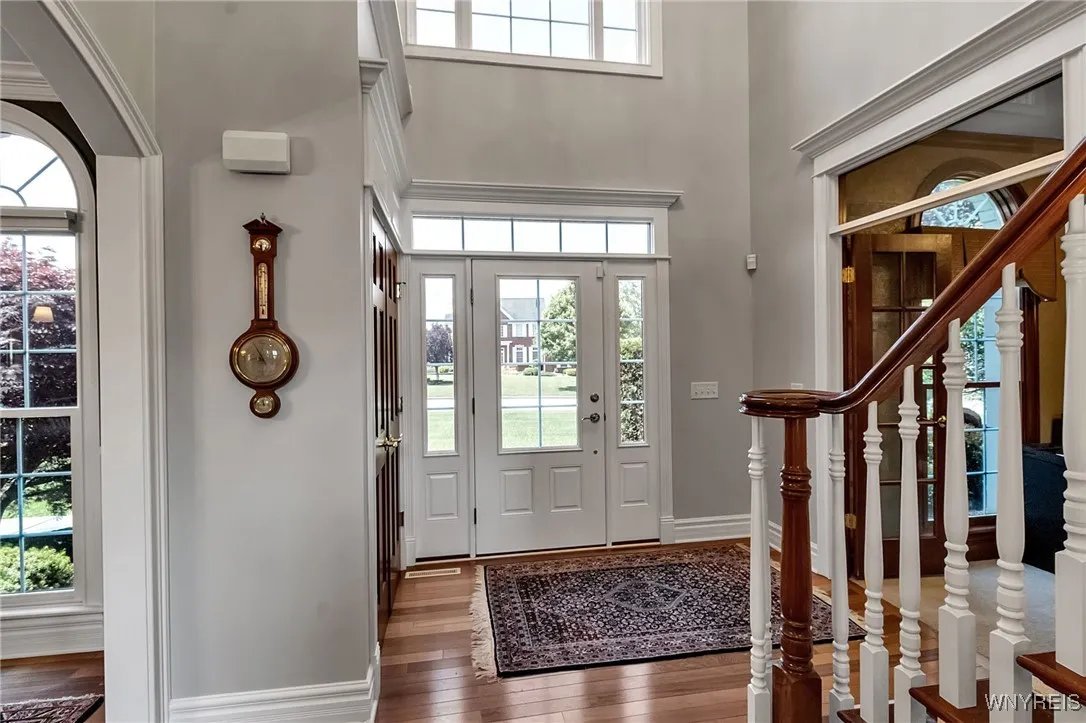 two-story foyer