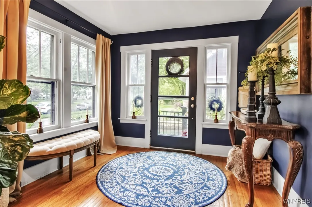 Spacious sunlit foyer