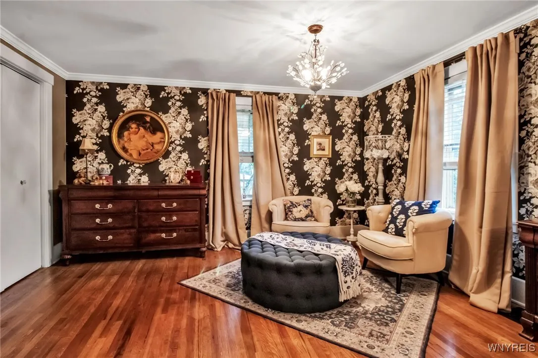 Sitting area of owner's bedroom