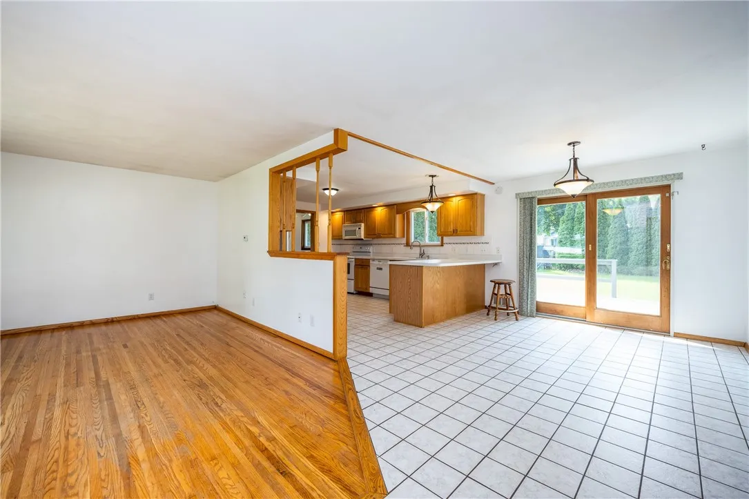 Dining open to updated kitchen