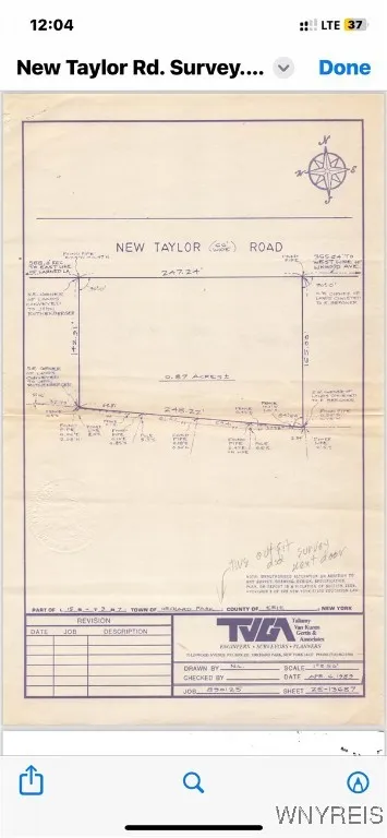 New Taylor Road, Orchard Park, New York 14127, Orchard Park, New York 14127, ,Land,Closed,New Taylor Road, Orchard Park, New York 14127,B1614446