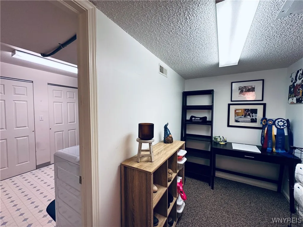 Storage area to the right of the stairs/hallway can be additional bathroom