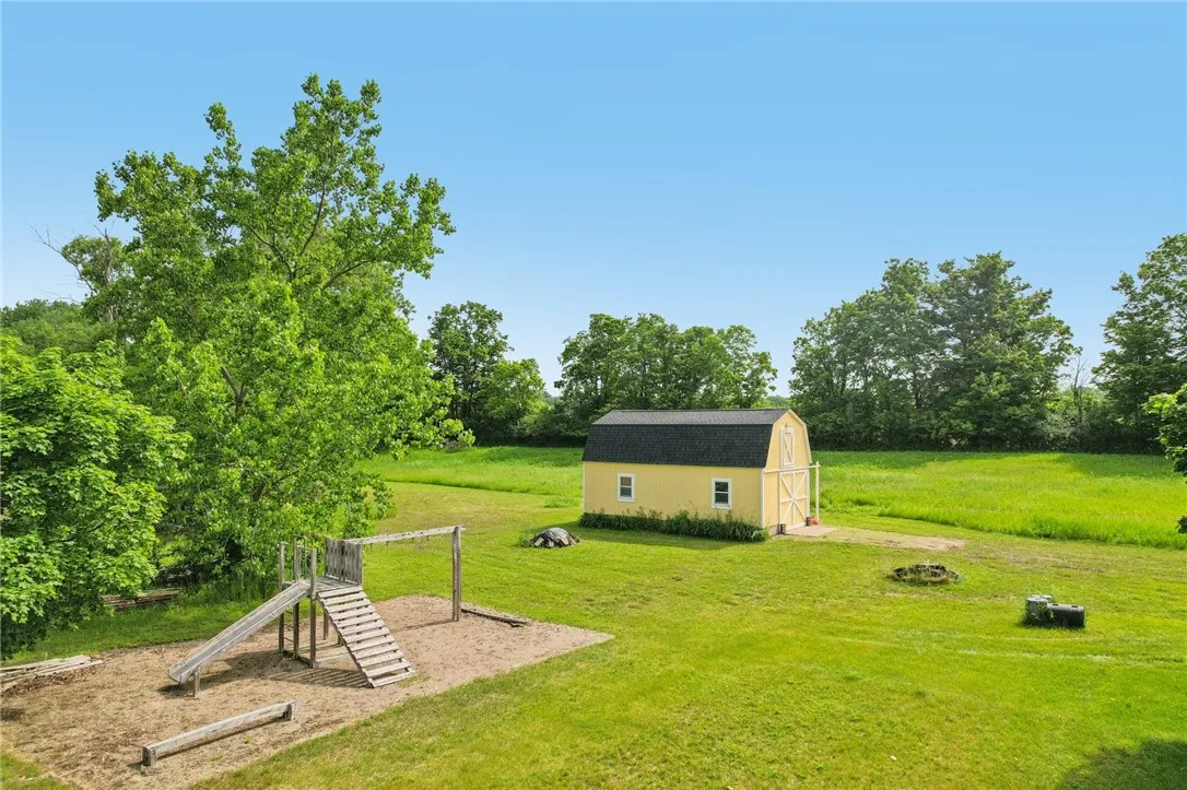 Barn and play area