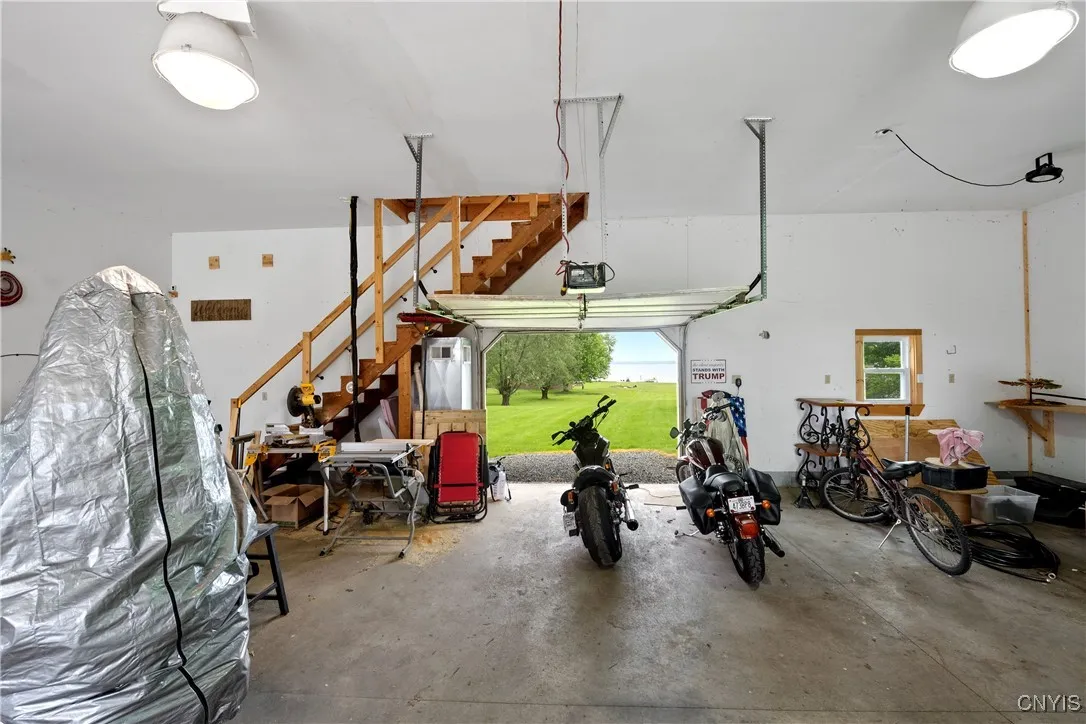 Views of Oneida Lake from your garage, too!