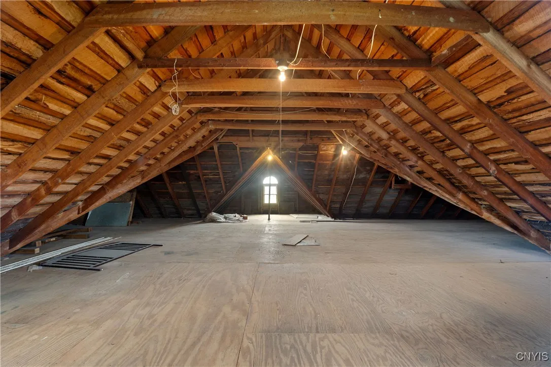 Stair Access to a Full Attic with potential