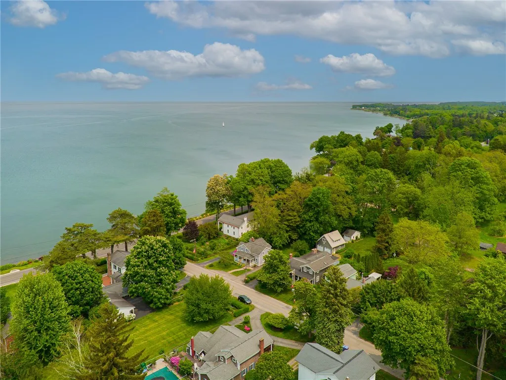 This home sits right across from the waters edge - with an uninterrupted view of Lake Ontario