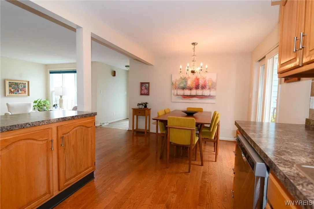 Kitchen to the dining. Plenty of room.