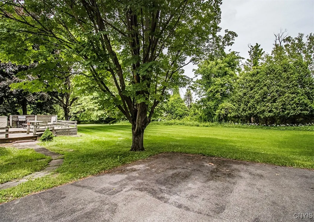 Amazing park like yard with lots of privacy.