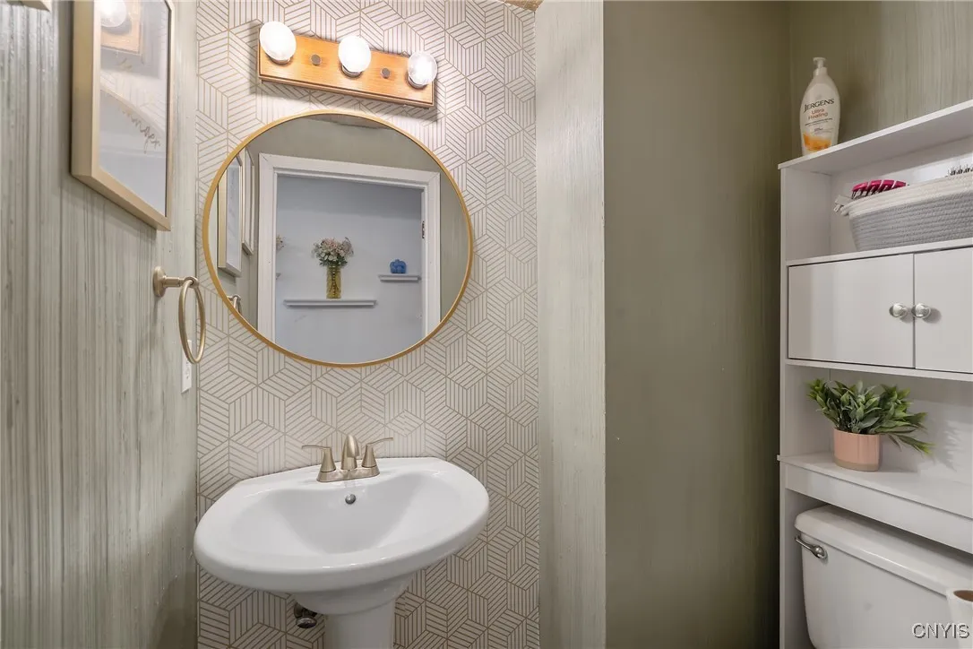 Half bath on the 1st floor