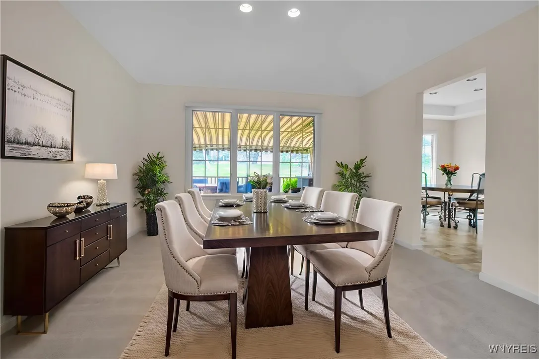 Dining Room is vacant & Photo is staged for visual perspective only