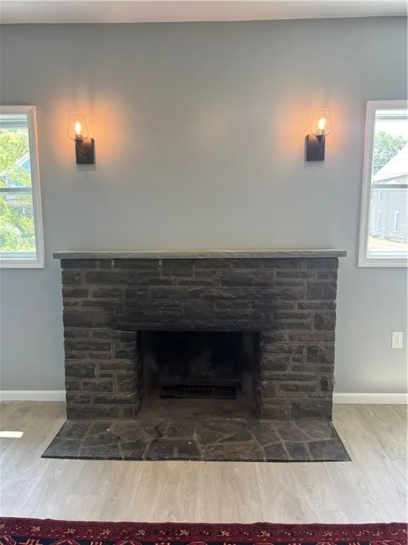 Wood burning fire place