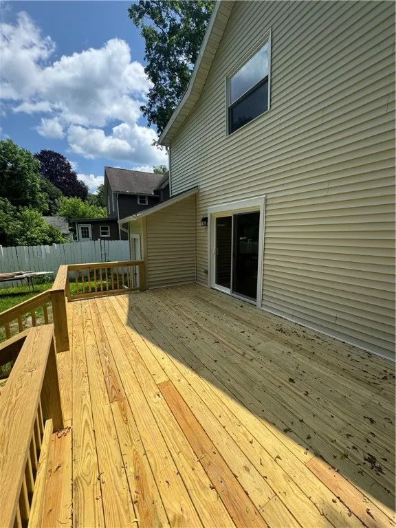 Beautiful rear deck