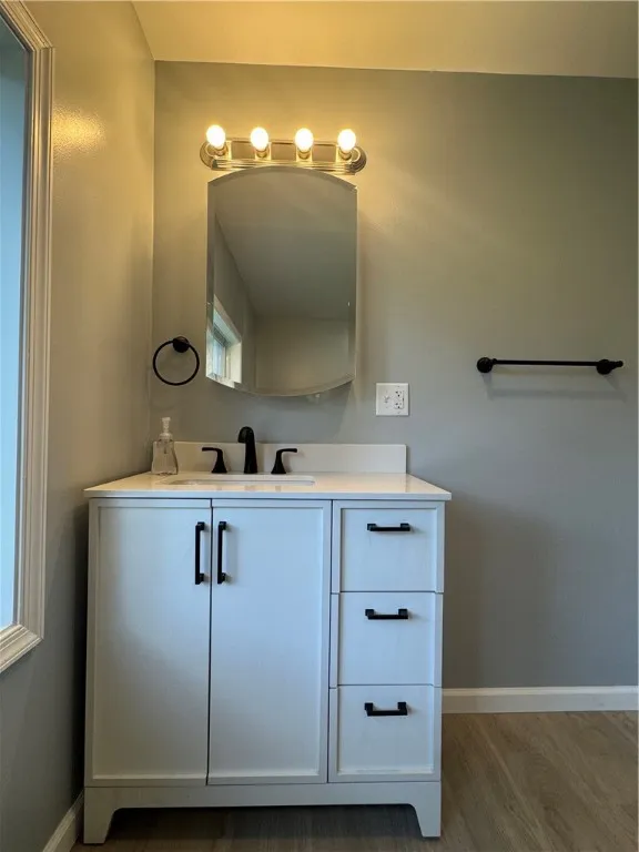 Second floor, bathroom vanity