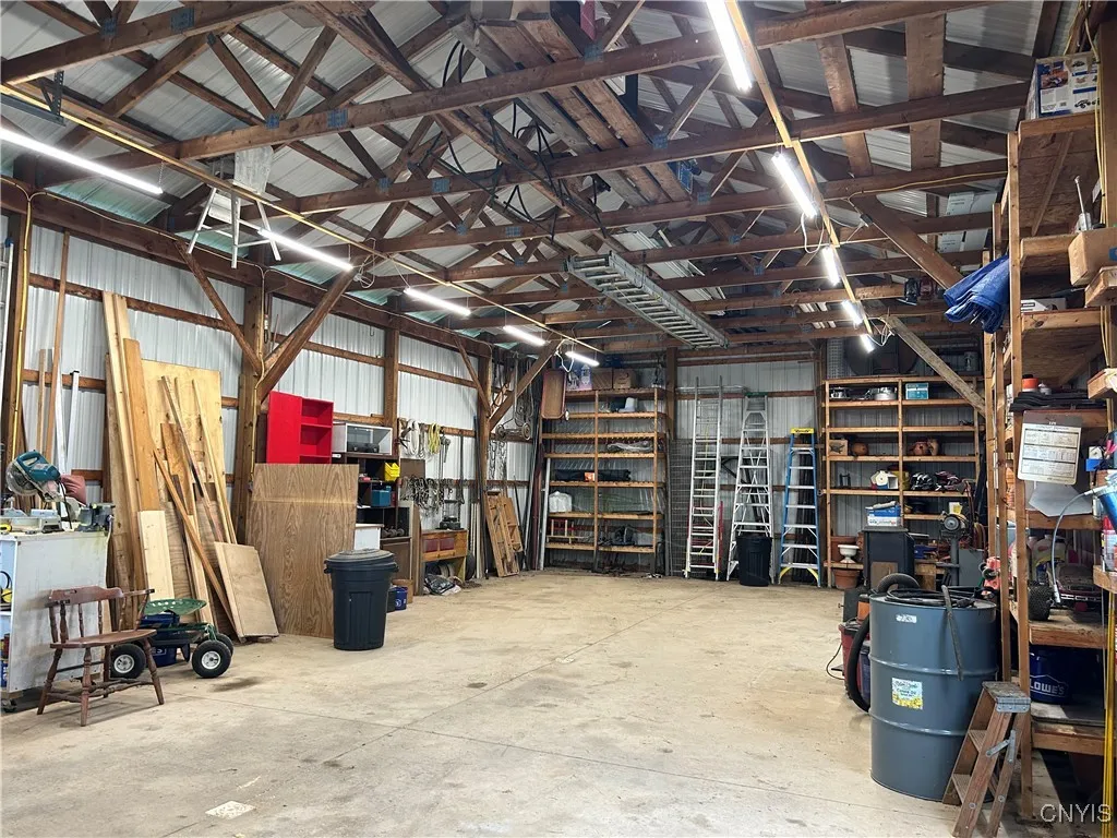 The garage is ready to store all of your necessities!