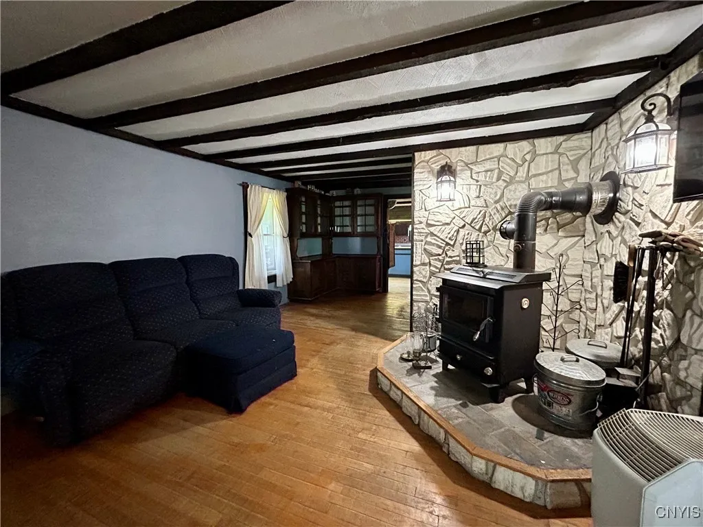 Main Living Room with Coal Stove