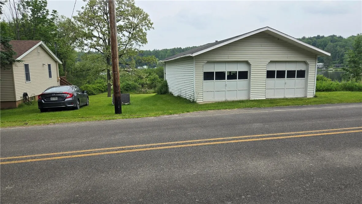 house and garage
