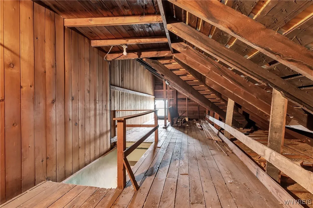 Left unit attic
