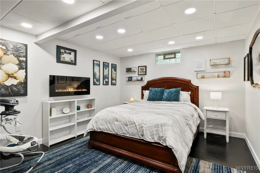 Finished Bonus Room w/ Spacious Closet & Electric Fireplace