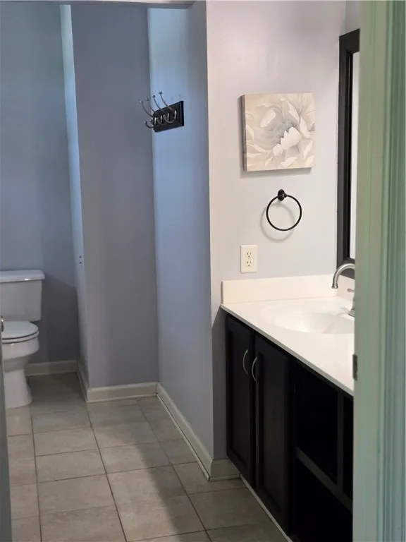 Master suite bathroom with heated floor