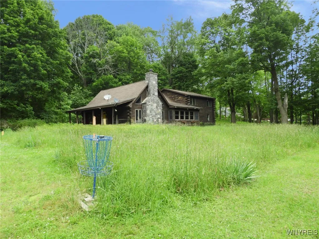 View of lot. Property line is approx where tall grass ends.