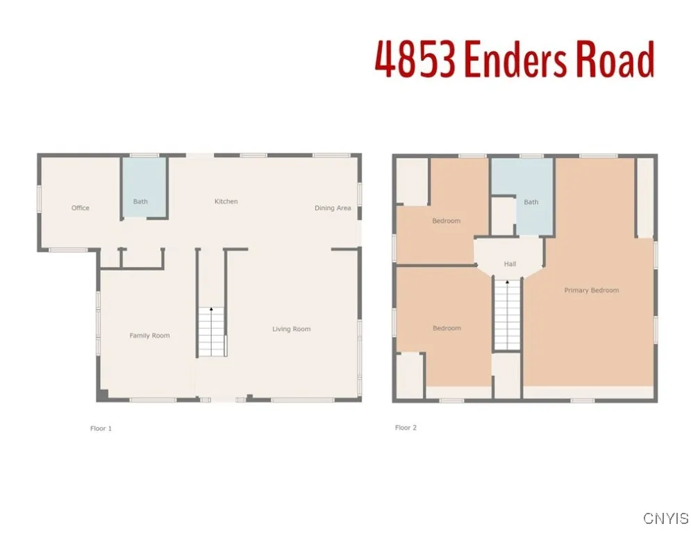 This floor plan rendering reveals the awesome layout of this uniquely appealing home.