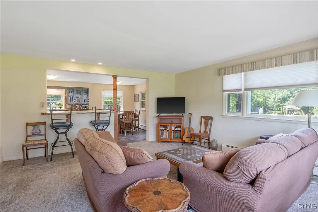 A nice look at the other side of the room with more options for decorating!