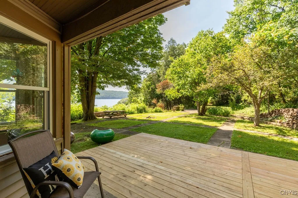 Can you imagine entertaining on this deck? There\'s often a breeze here too!