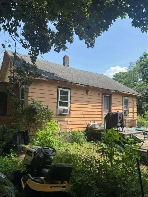 Back of the home and deck