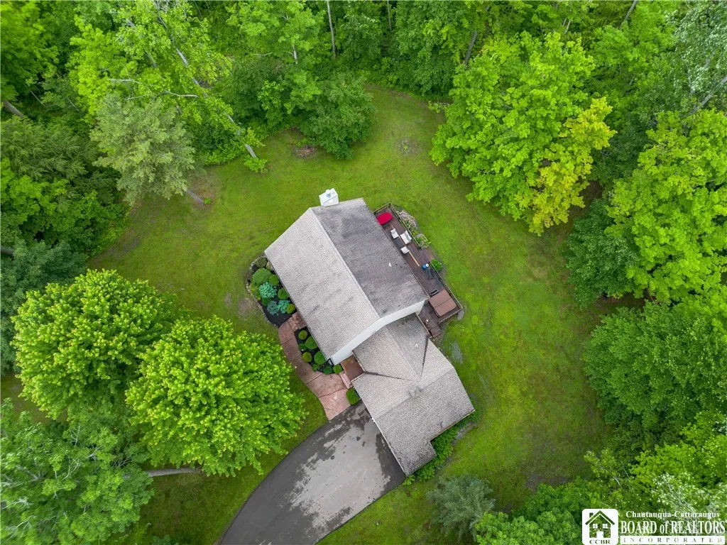 Drone view of 5616 Stow Rd property