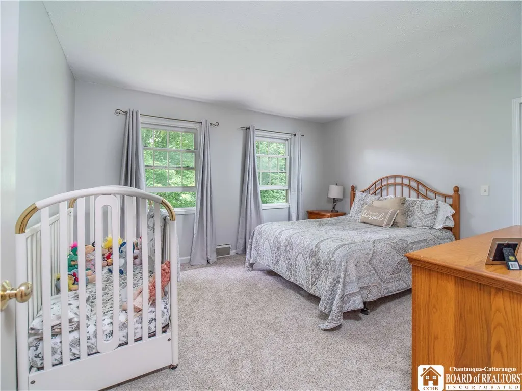3rd bedroom on the 2nd floor. Fresh wall to wall carpet.