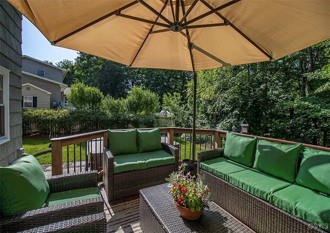 Expansive deck...