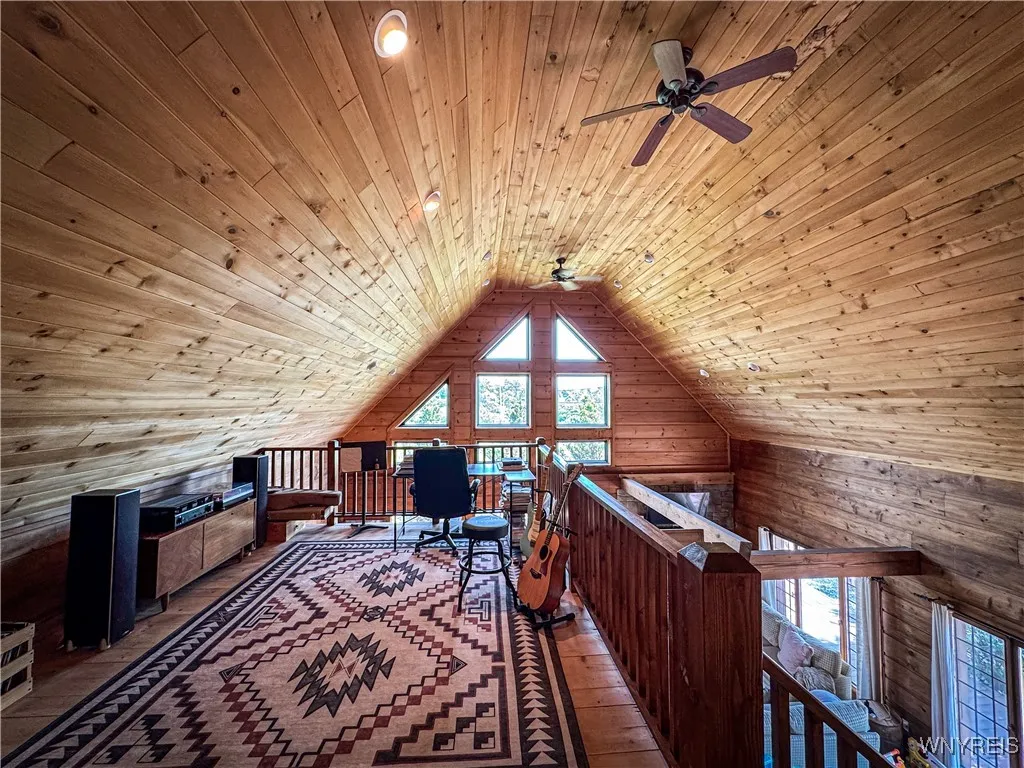 Loft overlooking great rm