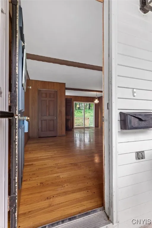 Front porch into the family room