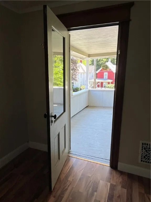 Balcony off upstairs bedroom!