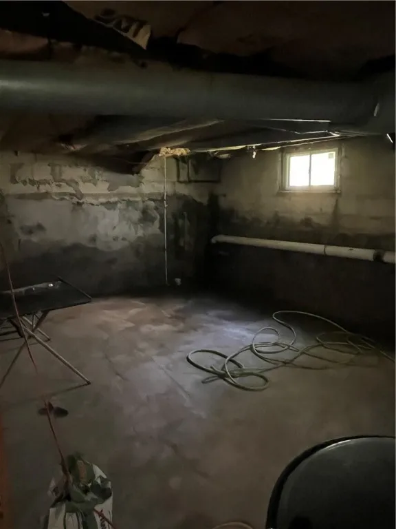 Large basement.