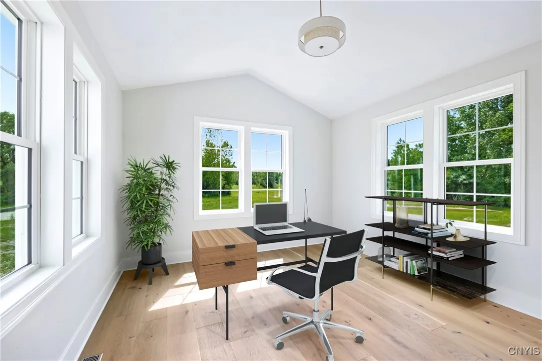 virtually staged office