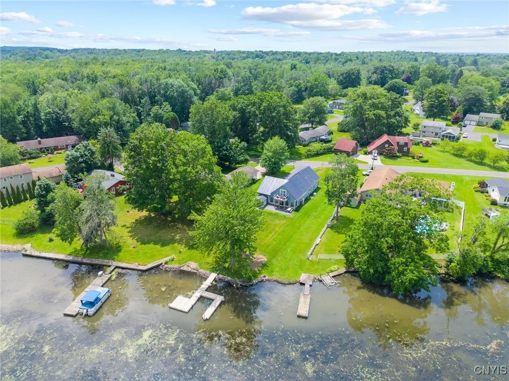 Aerial view of property.