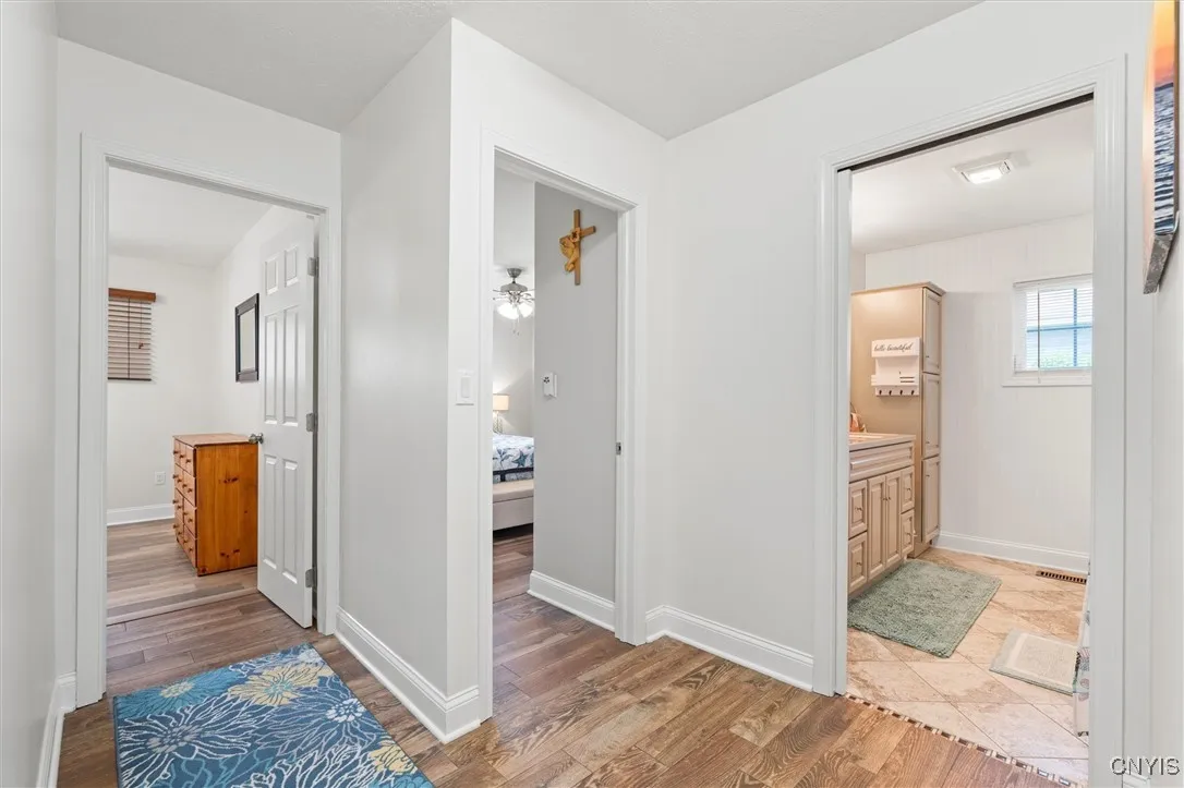 2 bedrms and bath entrances