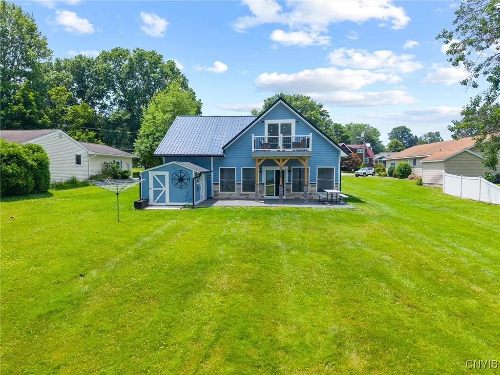 LED lighting in soffit around entire home.