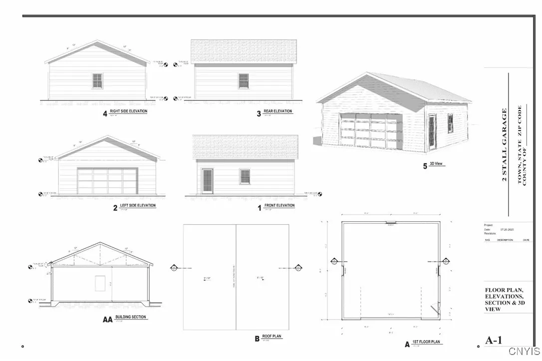 Two stall garage plans