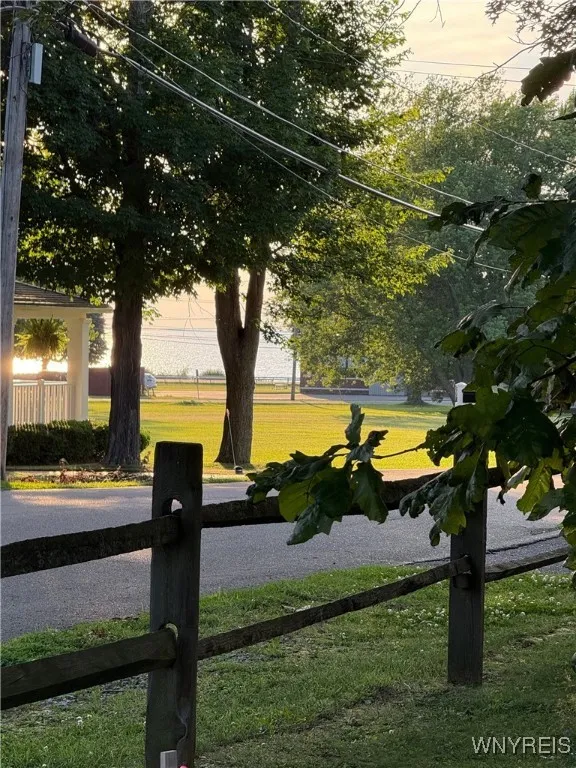View from driveway
