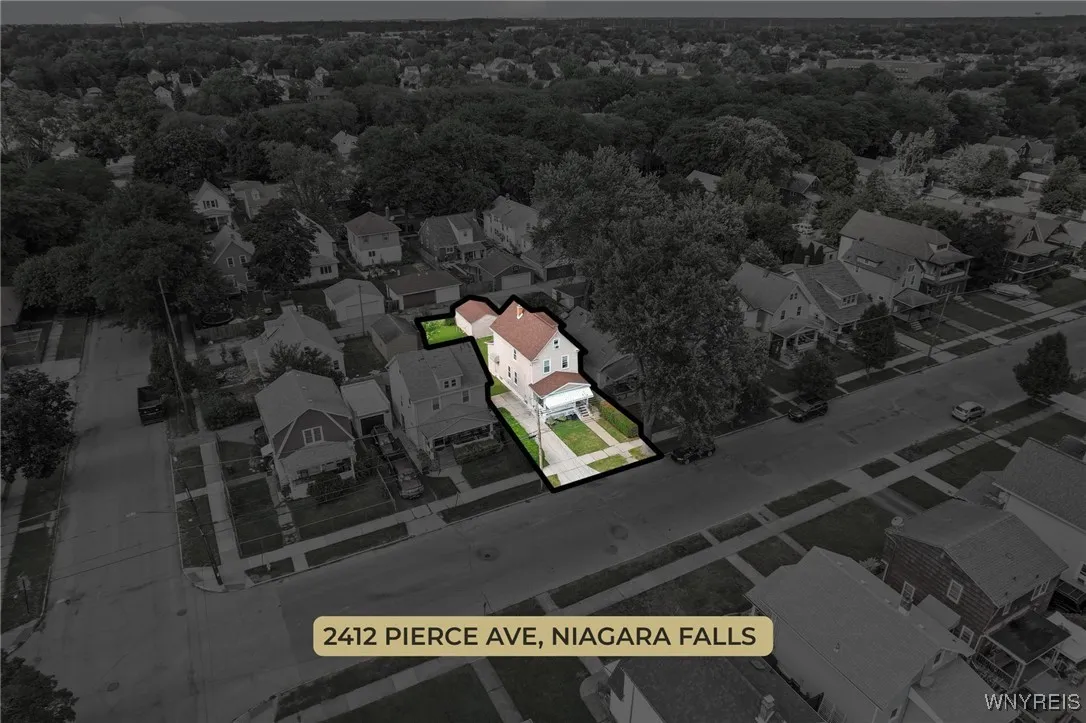 Aerial view of home