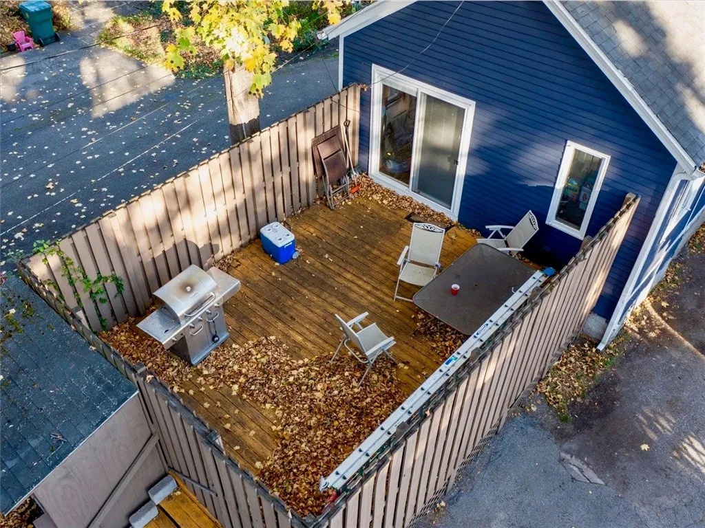 Private deck for the 4 Bedroom unit