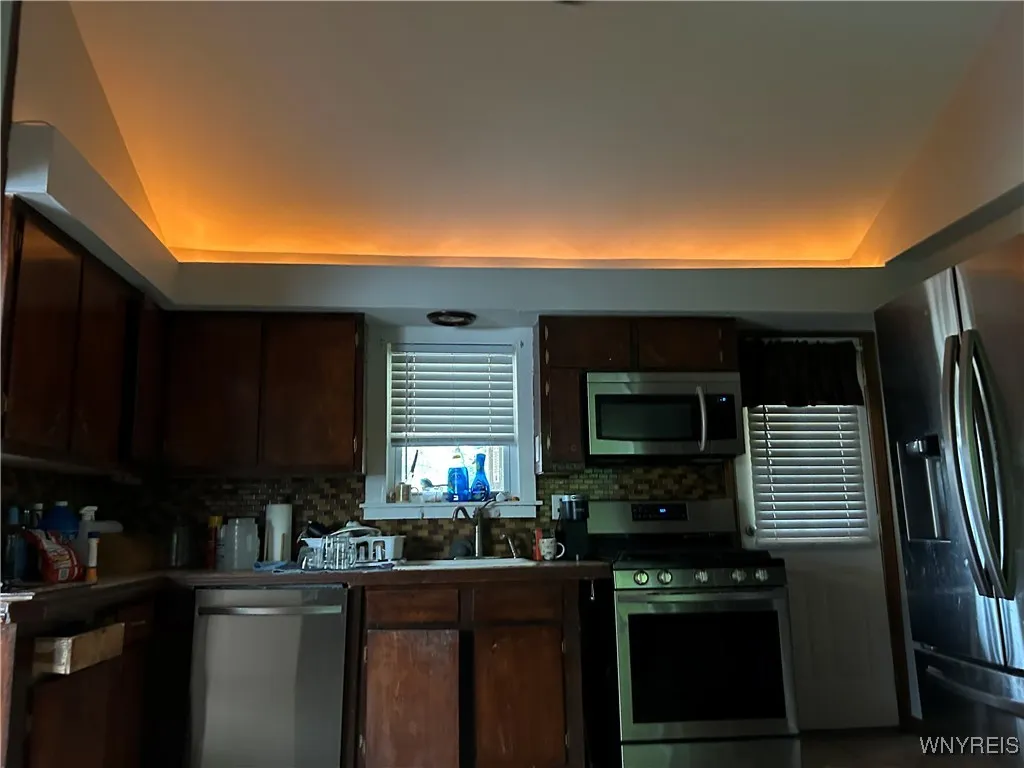 Kitchen with Lighted Ceiling