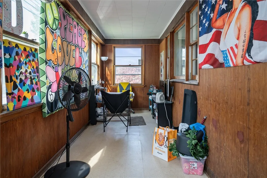 Enclosed front porch