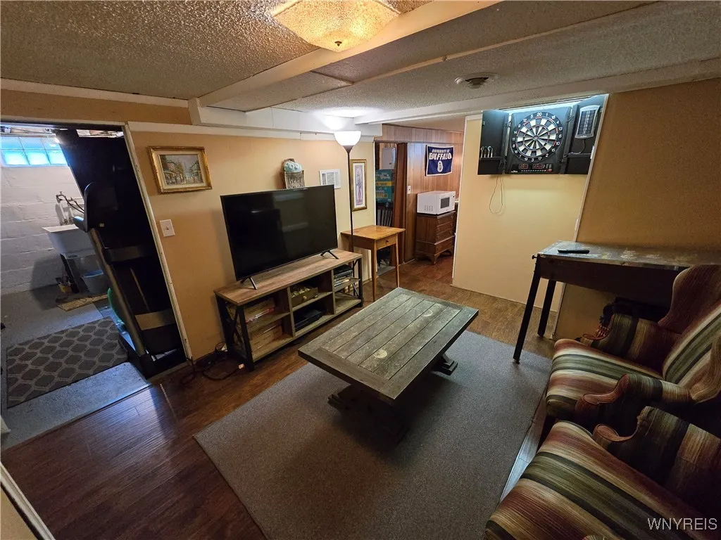 Basement office area
