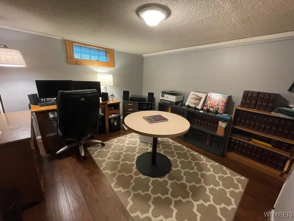 office in basement